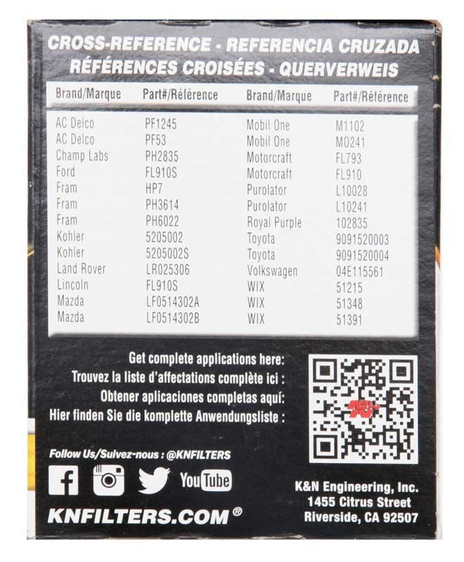 K&N Engineering K&N 87-92 Supra Turbo /93-98 Supra Turbo/Non-Turbo / 06-09 Miata / 07-09 Mazdaspeed3 Performance Gol HP-1002