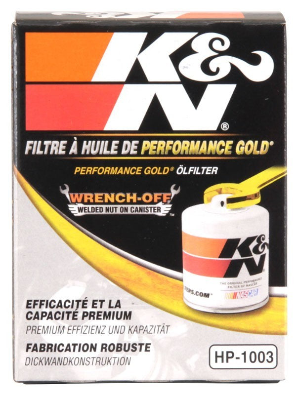 K&N Engineering K&N 03-09 Scion tC / 00-05 Celica GT/GT-S Performance Gold Oil Filter HP-1003