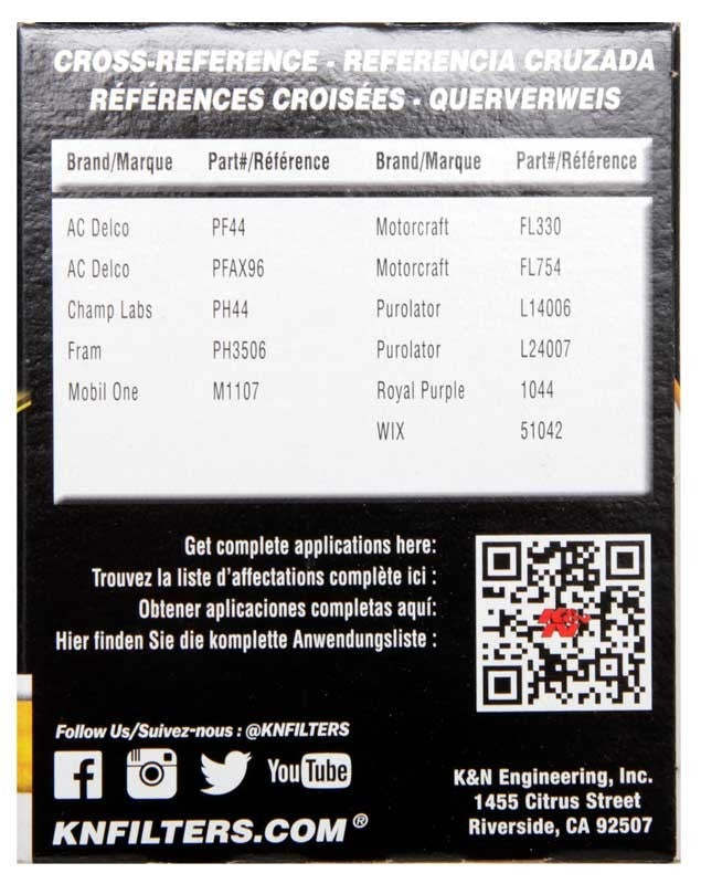 K&N Engineering K&N Buick / Chevrolet / Oldsmobile Performance Gold Oil Filter HP-1007