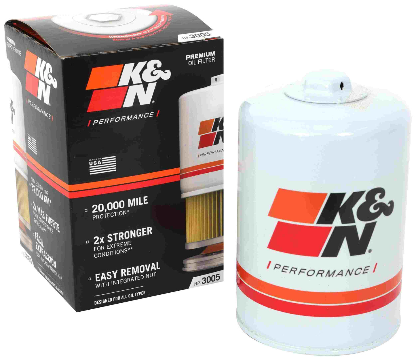 K&N Engineering K&N Oil Filter Automotive 15-19 Nissan Titan 5.0L Diesel HP-3005