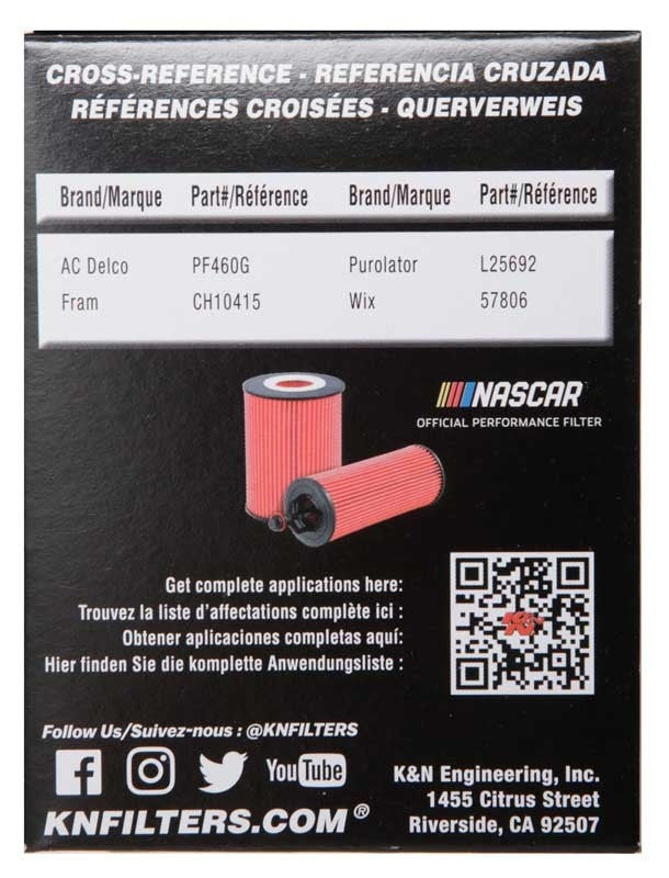 K&N Engineering K&N Oil Filter OIL FILTER AUTOMOTIVE HP-7016