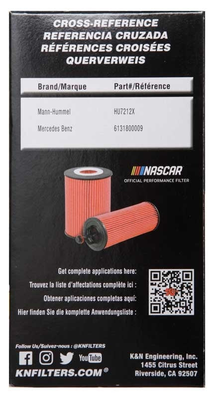 K&N Engineering K&N Oil Filter OIL FILTER AUTOMOTIVE HP-7017