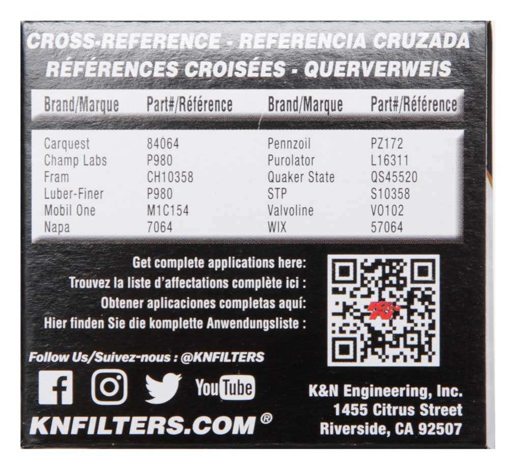 K&N Engineering K&N Toyota / Lexus / Scion 1.50in OD x 2.25in H Oil Filter HP-7021