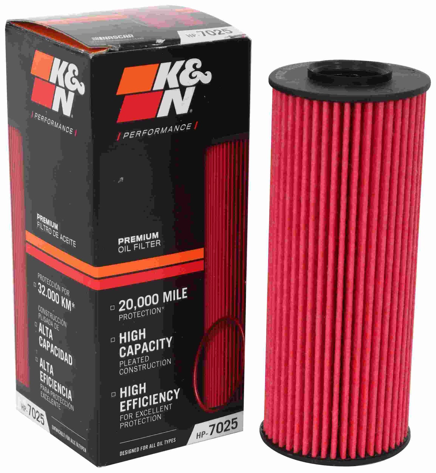 K&N Engineering K&N Performance Oil Filter for 11-13 Chrysler 200/300 3.6L / 11-13 Dodge Durango 3.6L HP-7025