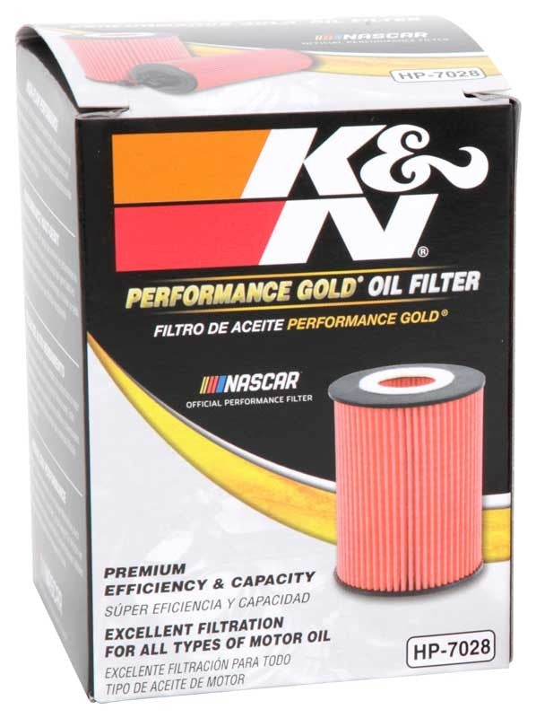 K&N Engineering K&N Performance Oil Filter for 2010+ Mercedes Benz GLE350D 3.0L V6 DSL 2.75in OD x 3.625in H HP-7028