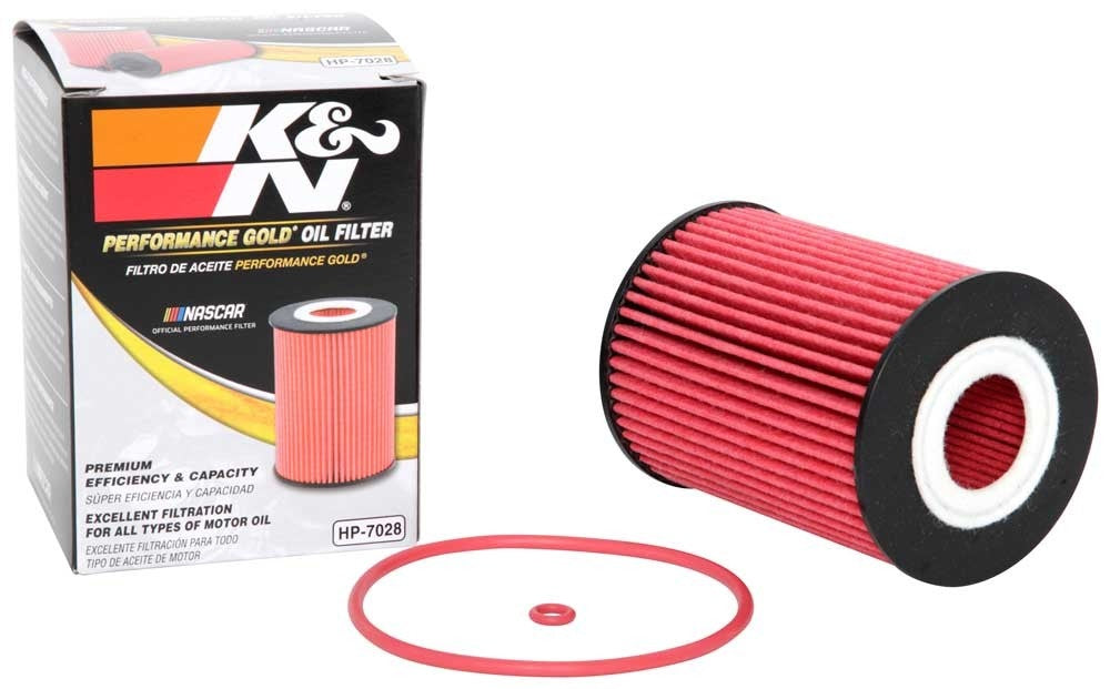 K&N Engineering K&N Performance Oil Filter for 2010+ Mercedes Benz GLE350D 3.0L V6 DSL 2.75in OD x 3.625in H HP-7028