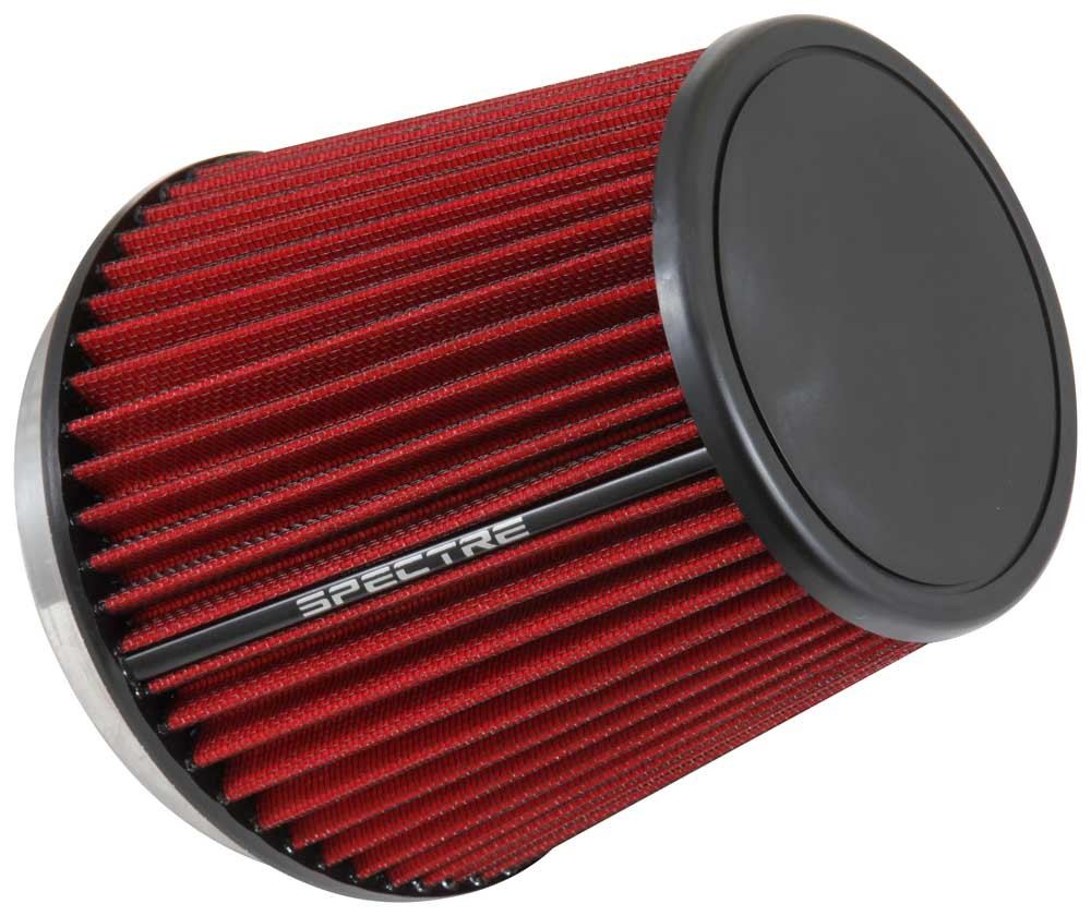Spectre HPR Conical Air Filter (Diesel) 6in. Flange ID / 7.313in. Base OD / 7in. Tall - Red HPR0892