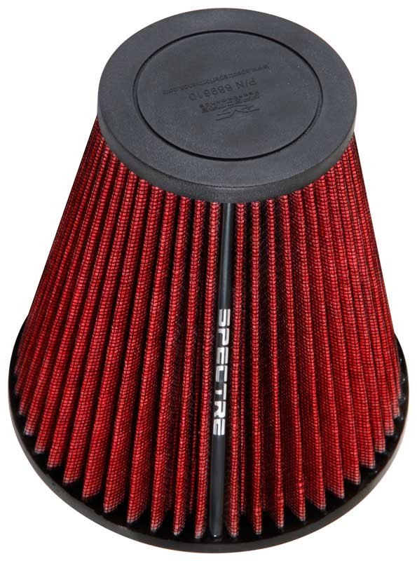 Spectre HPR Conical Air Filter 3in. Flange ID / 6.5in. Base OD / 8.906in. Tall - Red HPR9610