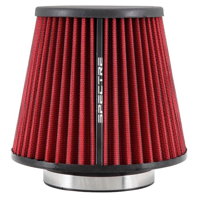 Spectre HPR Conical Air Filter 4in. Flange ID / 6.813in. Base OD / 6.75in. Tall - Red HPR9617