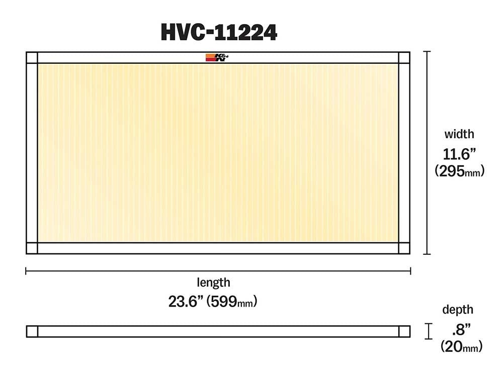 K&N Engineering K&N HVAC Filter - 12 x 24 x 1 HVC-11224