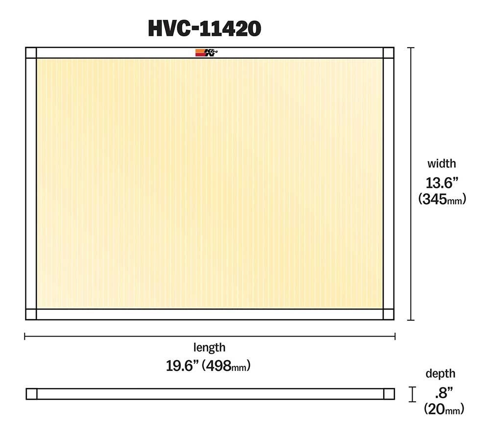 K&N Engineering K&N HVAC Filter - 14 x 20 x 1 HVC-11420