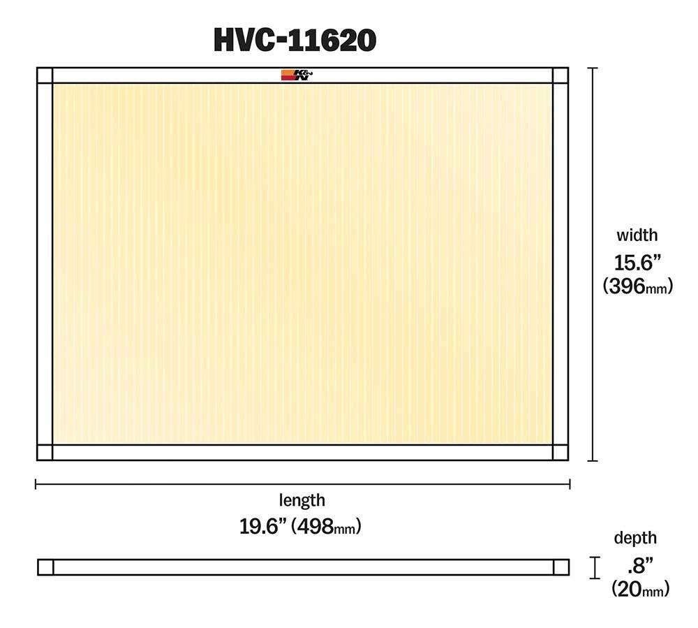 K&N Engineering K&N HVAC Filter - 16 x 20 x 1 HVC-11620