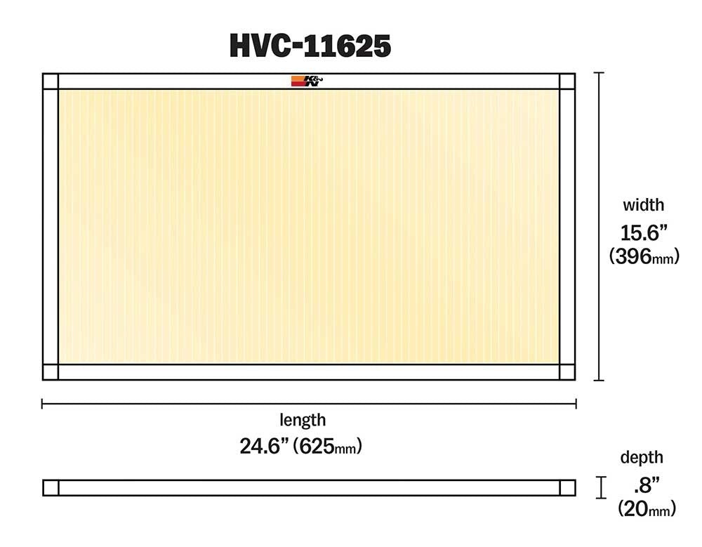 K&N Engineering K&N HVAC Filter - 16 x 25 x 1 HVC-11625