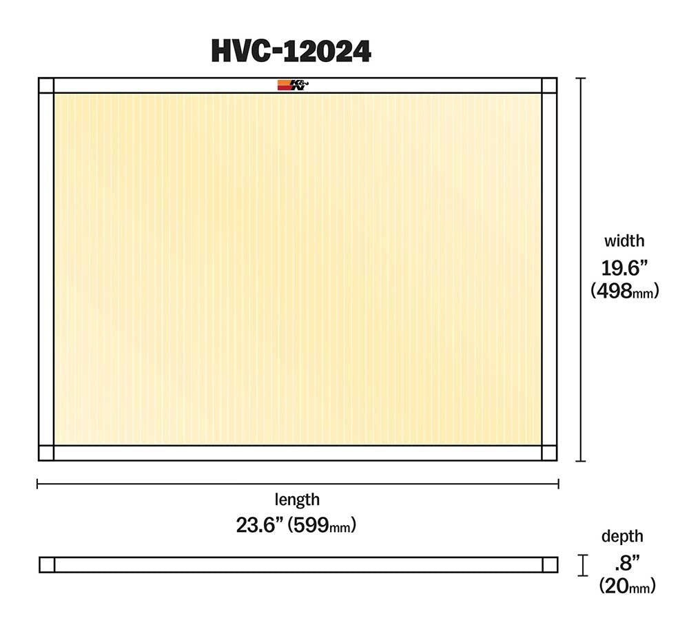 K&N Engineering K&N HVAC Filter - 20 x 24 x 1 HVC-12024
