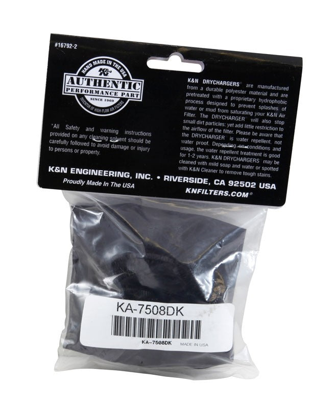 K&N Engineering K&N Air Filter Wrap Drycharger KA-7508 Black KA-7508DK