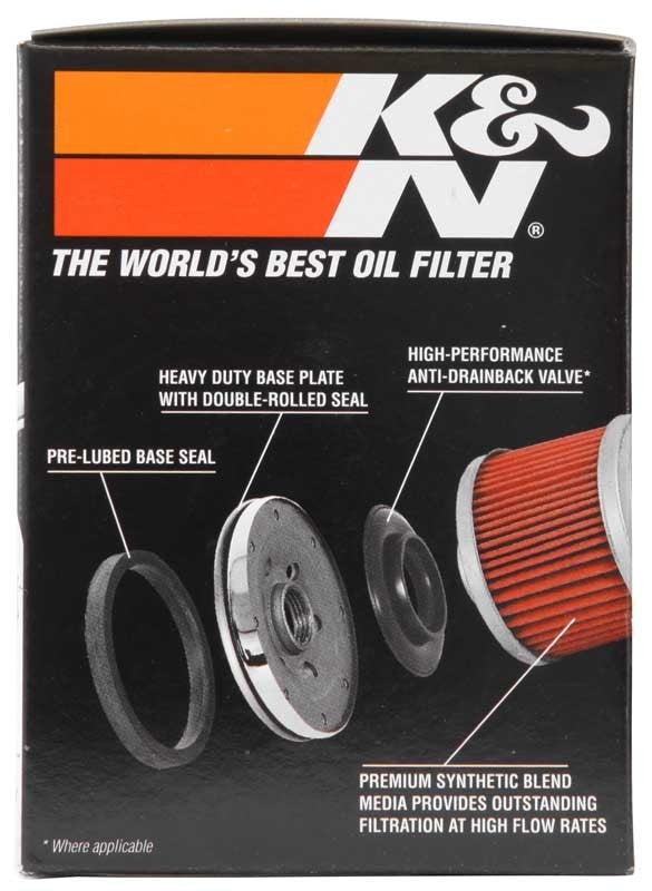 K&N Engineering 80-11 HARLEY OIL FILTER KNEKN-170C