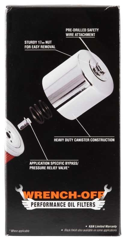 K&N Engineering K&N Oil Filter 80-98 Harley Davidson FXB/FXD?FXDB/FXDC/FXDL/FXDS/FXDWG - 3in OD x 5.969in Height KN-173C