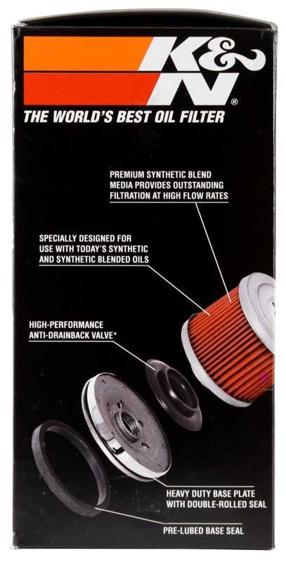 K&N Engineering K&N Oil Filter 80-98 Harley Davidson FXB/FXD?FXDB/FXDC/FXDL/FXDS/FXDWG - 3in OD x 5.969in Height KN-173C