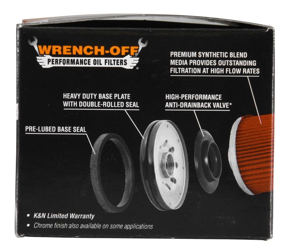 K&N Engineering K&N Oil Filter 2.688in Height x 3.031in OD Powersports - Canister KN-184