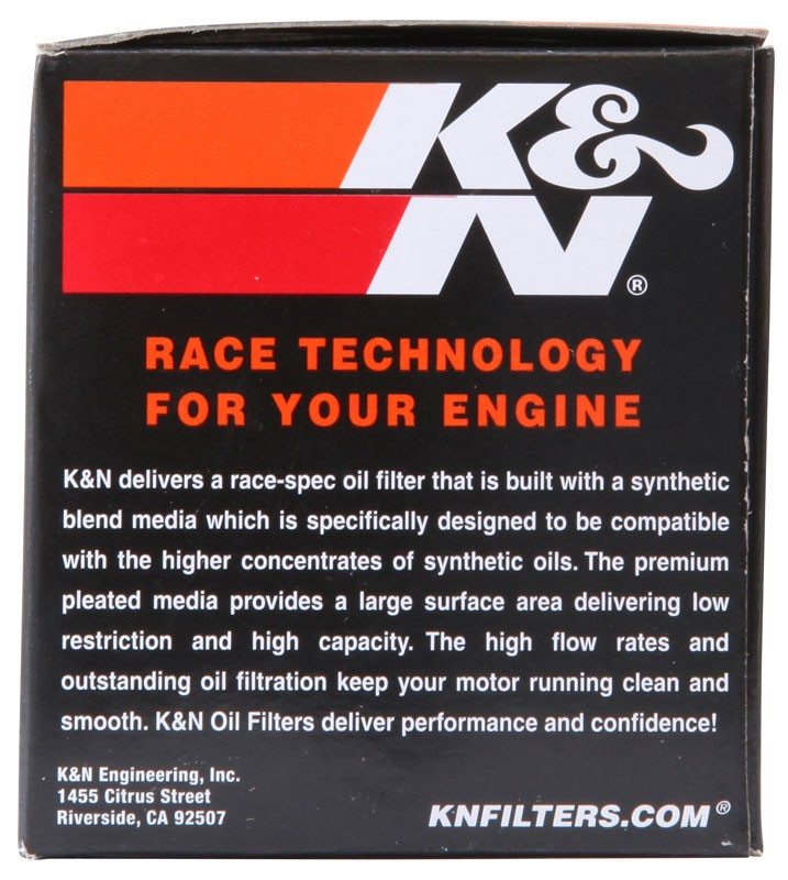 K&N Engineering K&N Honda / Kawasaki / Arctic Cat / Suzuki / Triumph / Yamaha 2.594in OD x 2.813in H Oil Filter KN-204-1