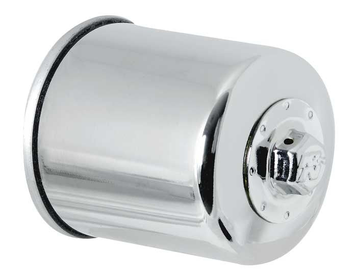 K&N Engineering K&N Honda / Kawasaki / Yamaha / Polaris / Victory 2.688in OD x 3.344in H Oil Filter - Chrome KN-303C