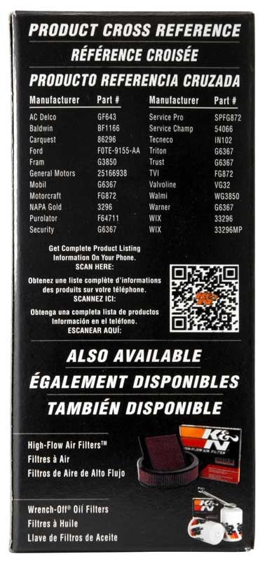 K&N Engineering K&N Cellulose Media Fuel Filter 3in OD x 6.938in L PF-2300