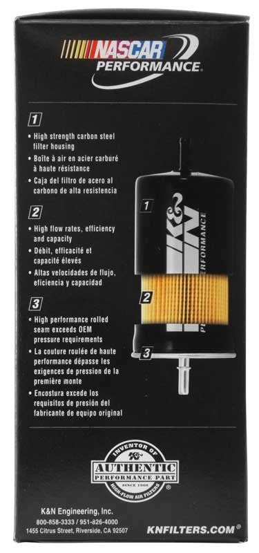 K&N Engineering K&N Cellulose Media Fuel Filter 2.125in OD x 5.438in L PF-2500