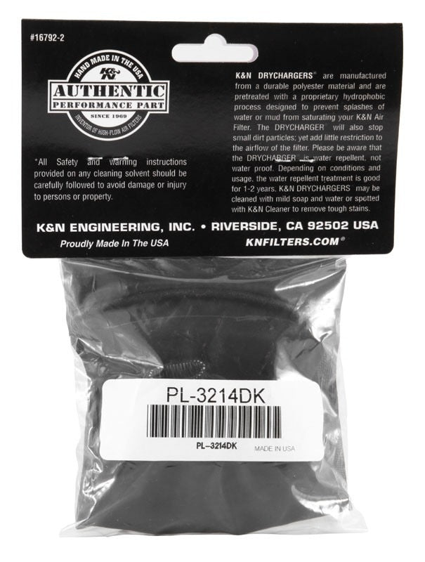 K&N Engineering K&N 14-15 Polaris Sportsman Ace Replacement Air Filter Dry Charger Wrap PL-3214DK