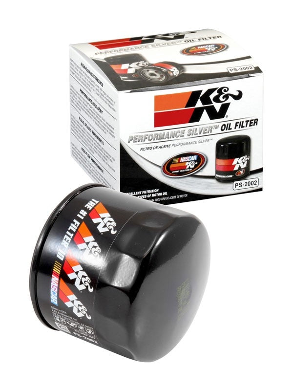 K&N Engineering K&N Oil Filter 3.688in OD x 4.688in H for Buick/Cadillac/Chevrolet/Dodge/GMC/Pontiac/Oldsmobile PS-2002