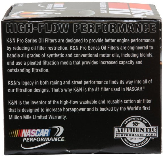 K&N Engineering K&N Oil Filter 3.688in OD x 4.688in H for Buick/Cadillac/Chevrolet/Dodge/GMC/Pontiac/Oldsmobile PS-2002