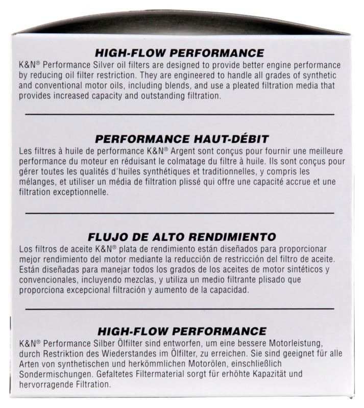 K&N Engineering K&N Oil Filter for Ford/Lincoln/Mercury/Mazda/Chrysler/Dodge/Jeep/Cadillac/Ram 3.656in OD x 4in H PS-2010