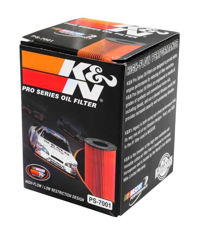 K&N Engineering K&N Pro Series Oil FIlter 1.188in ID x 2.125in OD x 2.688in H for 99-01 Cadillac Catera PS-7001