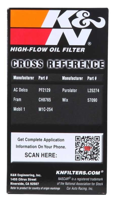 K&N Engineering K&N Oil Filter for Oldsmobile Intrigue/Aurora / Cadillac CTS/SRX / Pontiac G8 / Saab 9-3/9-5 PS-7003