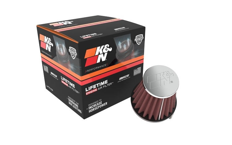 K&N Engineering K&N Universal Chrome Filter 1 15/16 inch FLG / 3 inch Base / 2 inch Top / 3 inch Height RC-1060