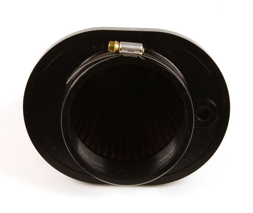 K&N Engineering K&N Universal Chrome Filter-Oval Tapered 3.938in Flg ID x 5.25in Base O/S W x 3.25in Top O/S W RC-1681