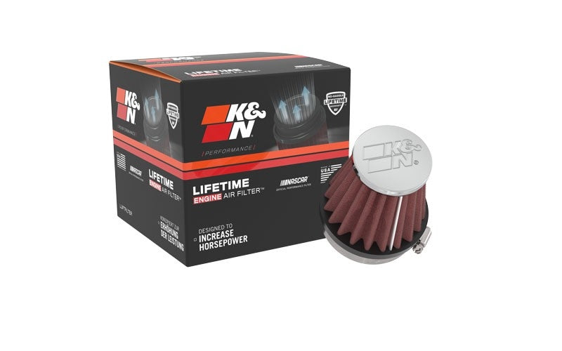 K&N Engineering K&N Universal Chrome Filter 2.125 in Flange ID / 3in Base OD / 2in Top OD / 2.75in Height RC-2340