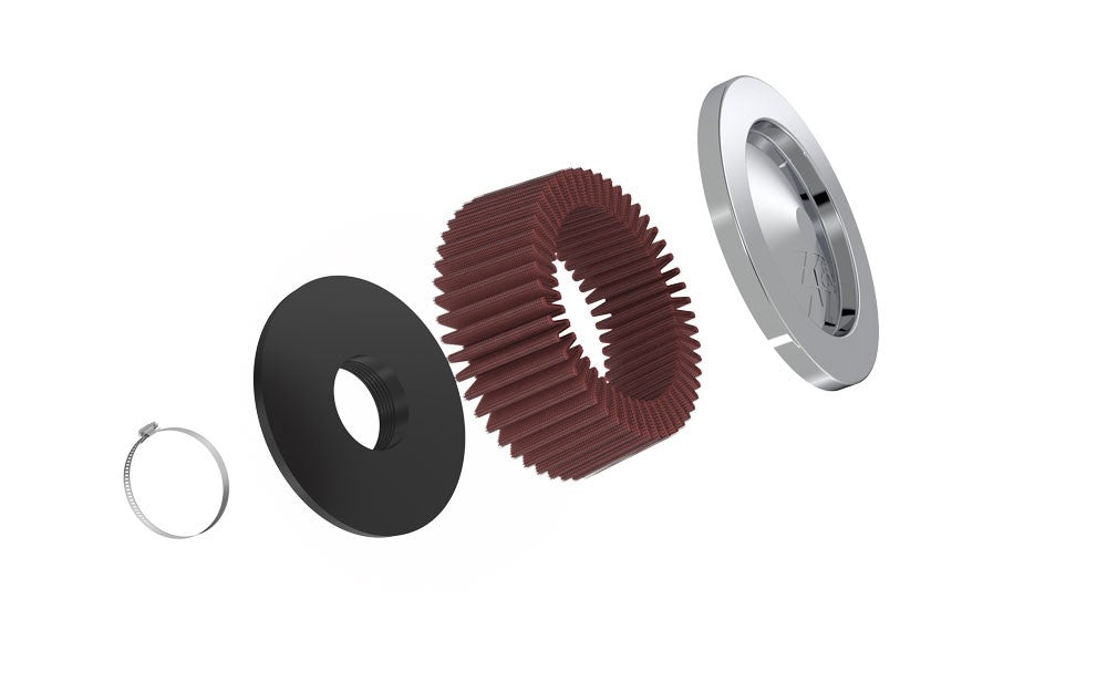 K&N Engineering K&N Universal Round Clamp-On Air Filter 2in. Flange / 5-3/8in. OD / 2in. Height RC-2440