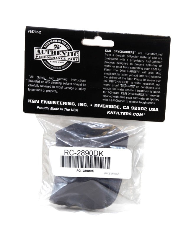 K&N Engineering K&N Air Filter Wrap Drycharger RC-2890 Black RC-2890DK