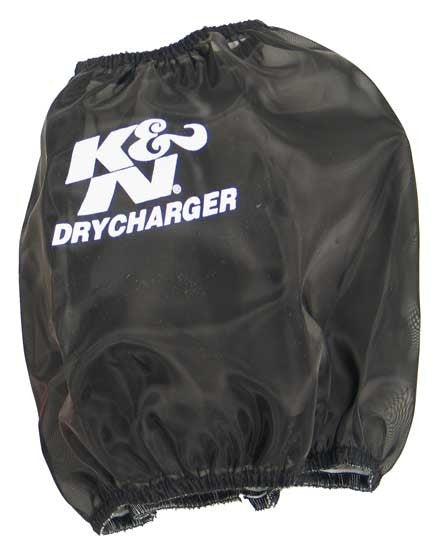 K&N Engineering K&N Drycharger Round Tapered Air Filter Wrap - Black Open Top 7.5in Base ID / 4.5in Top ID / 6.5in H RC-5107DK