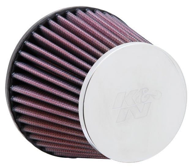 K&N Engineering K&N Universal Chrome Filter - Round Tapered 3.125in Flange ID/4.938in Base OD/3.5in Top OD/3.938in H RC-9270
