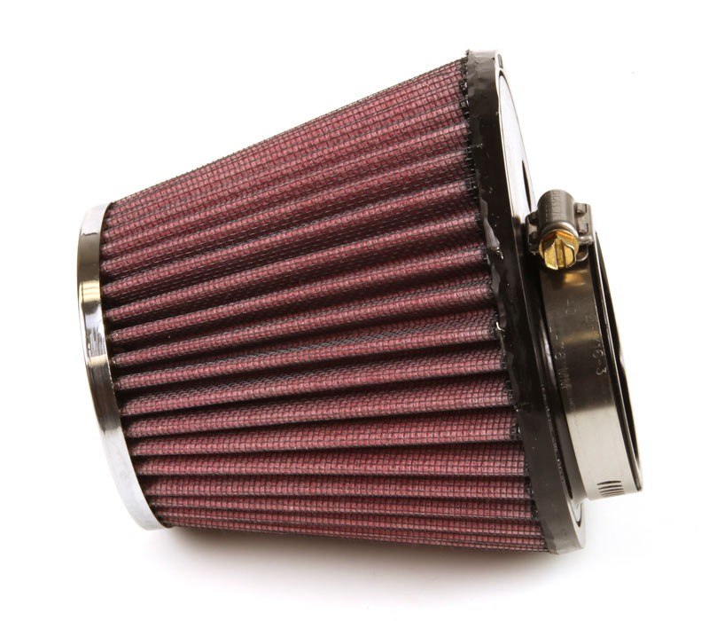 K&N Engineering K&N Universal Chrome Filter-Round Tapered 2.5in Flange ID / 5.25in Base OD / 3.5in Top OD / 4.5in H RC-9420