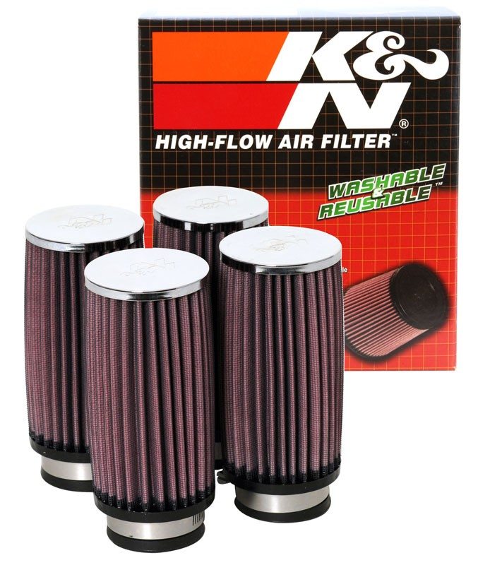 K&N Engineering K&N Universal Rubber Filter 2 1/2inch Flange 3 inch OD 6 inch Height (W/ Adaptors) RD-1004