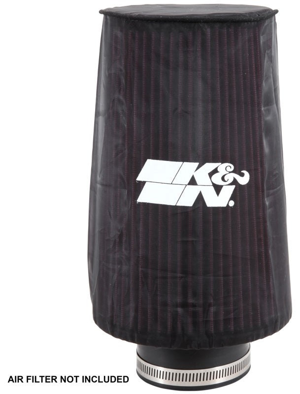 K&N Engineering K&N Universal Round Tapered Filter Wrap - Black - 6in Base ID x 4.625in Top ID x 9in Height RE-0810PK