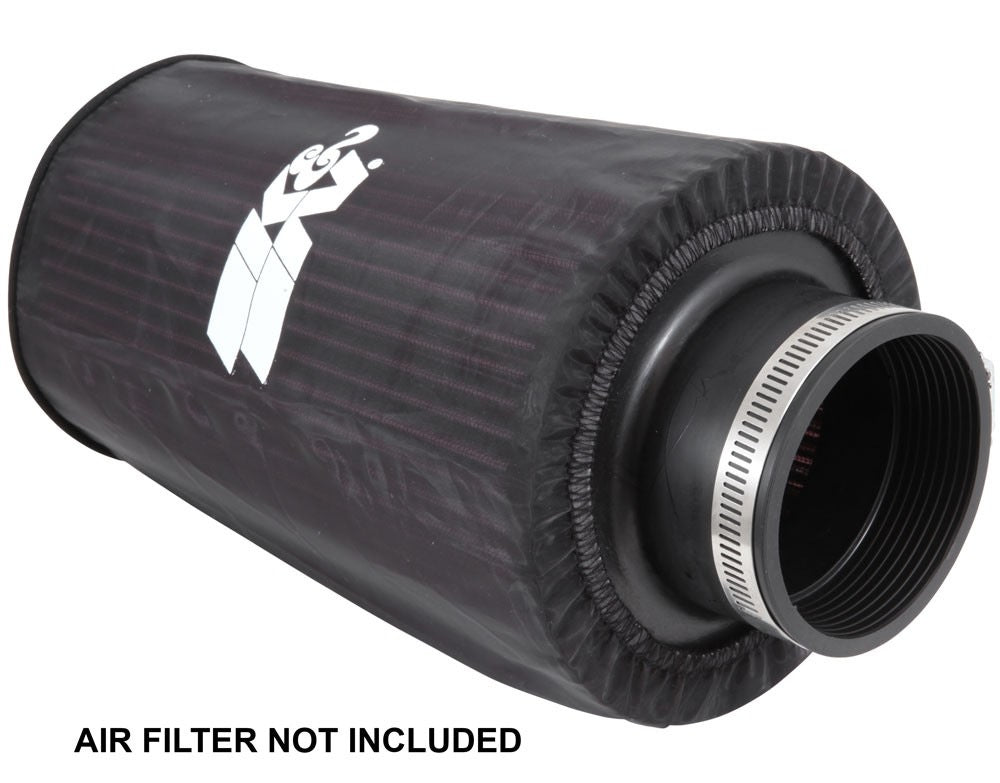 K&N Engineering K&N Universal Round Tapered Filter Wrap - Black - 6in Base ID x 4.625in Top ID x 9in Height RE-0810PK