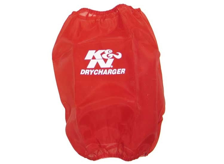 K&N Engineering K&N Drycharger Round Tapered Air Filter Wrap 6.5in Base ID/4.5in Top ID/7in H - Red RF-1032DR