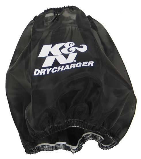 K&N Engineering K&N Black Drycharger Round Tapered Air Filter Wrap - 7.5in Base ID - 5in Top ID - 6in H RF-1036DK