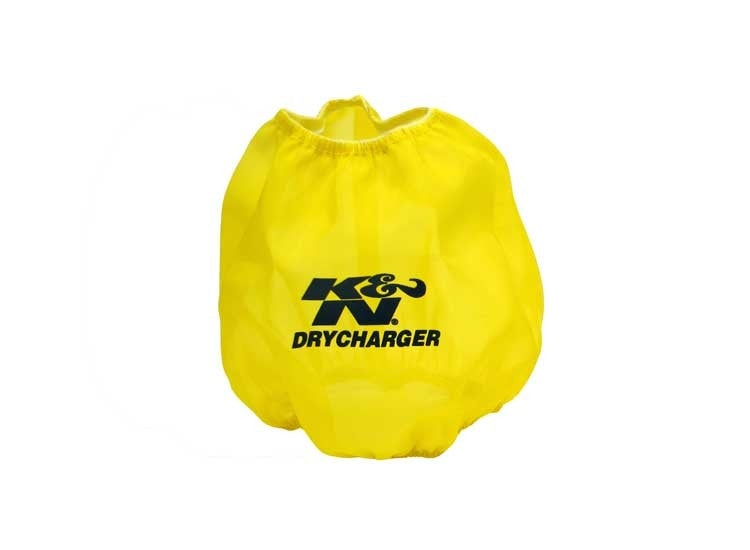 K&N Engineering K&N Drycharger Air Filter Wrap Yellow 5in Top ID x 7.5in Base ID x 6.5in H RF-1042DY