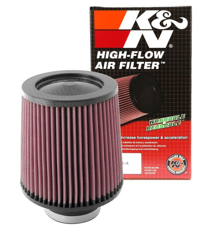 K&N Engineering K&N Round Tapered Universal Air Filter 3 inch Flange 6 inch Base 5 inch Top 6 inch Height RF-1047
