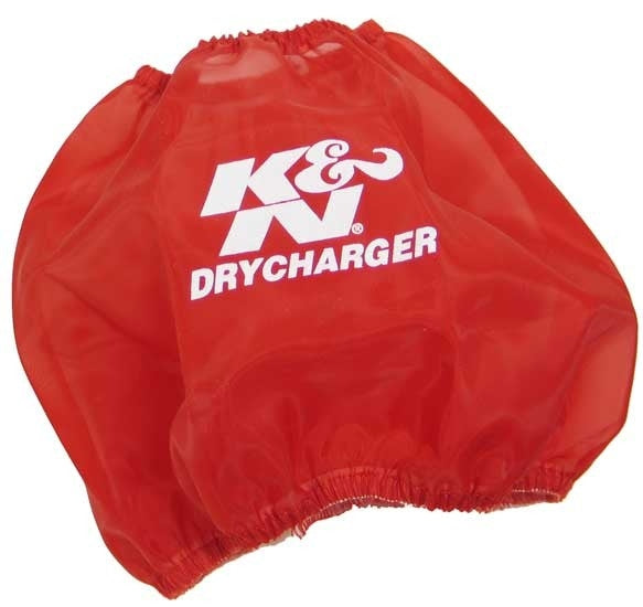 K&N Engineering K&N Round Tapered Drycharger Air Filter Wrap Red 7.5in Base ID / 4.5in Top ID / 6in Height RF-1048DR