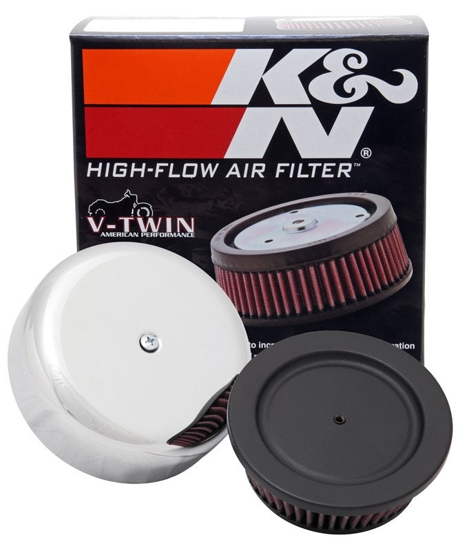 K&N Engineering K&N 2.625in ID / 4.5in OD / 2in H Custom Assembly Filter designed to fit Harley-Davidson Motorcycles RK-380B